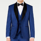 Jaqueta smoking masculina Ryan Seacrest Distinction Slim-Fit Stretch Cobalt Shawl Lapel, azul, tamanho 46