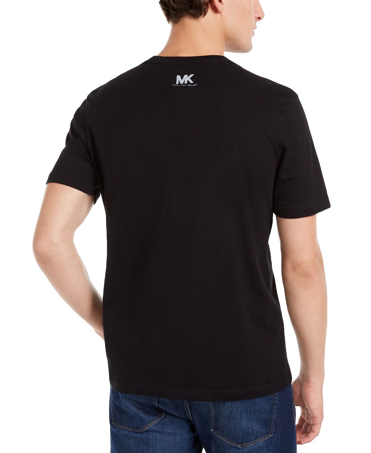 Camiseta masculina reflexiva aviador preta tamanho grande