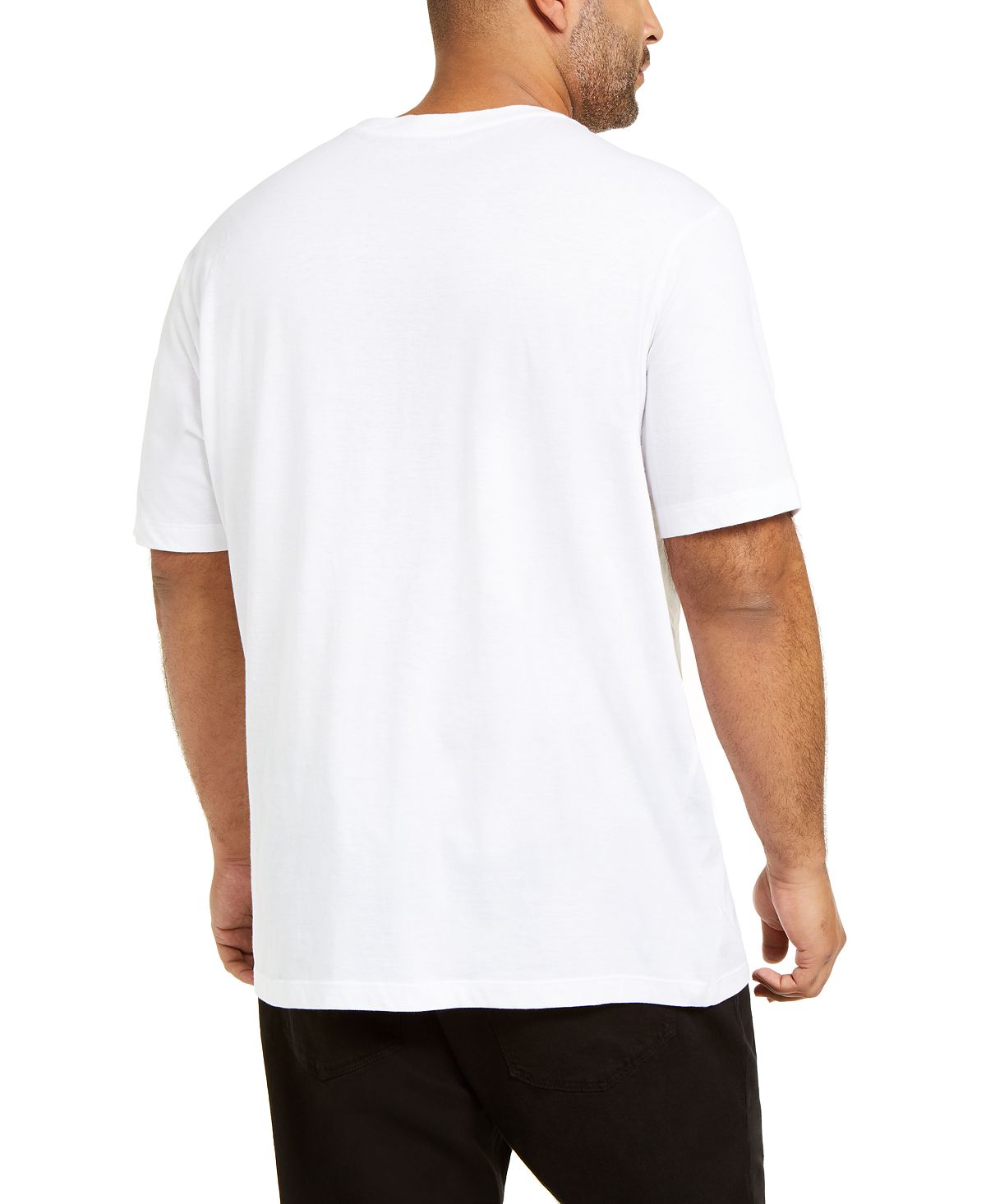 Camiseta masculina INC com estampa de lantejoulas e malha branca, tamanho 4XLT