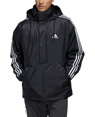 Jaqueta Adidas Masculina com Isolamento Repelente de Água, Preta, Tamanho Grande