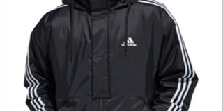 Jaqueta Adidas Masculina com Isolamento Repelente de Água, Preta, Tamanho Grande