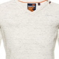 Suéter de algodão com detalhes Superdry masculino, branco, tamanho grande