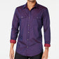 Camisa Pax Masculina INC International Concepts Roxa Tamanho Grande