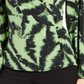 Blusa estampada com decote sobrepeliz Alfani feminina, verde, tamanho XX-G