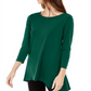 Túnica Alfani Feminina Alta Baixa Verde Tamanho XX-Grande