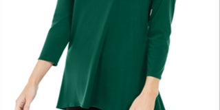 Túnica Alfani Feminina Alta Baixa Verde Tamanho XX-Grande