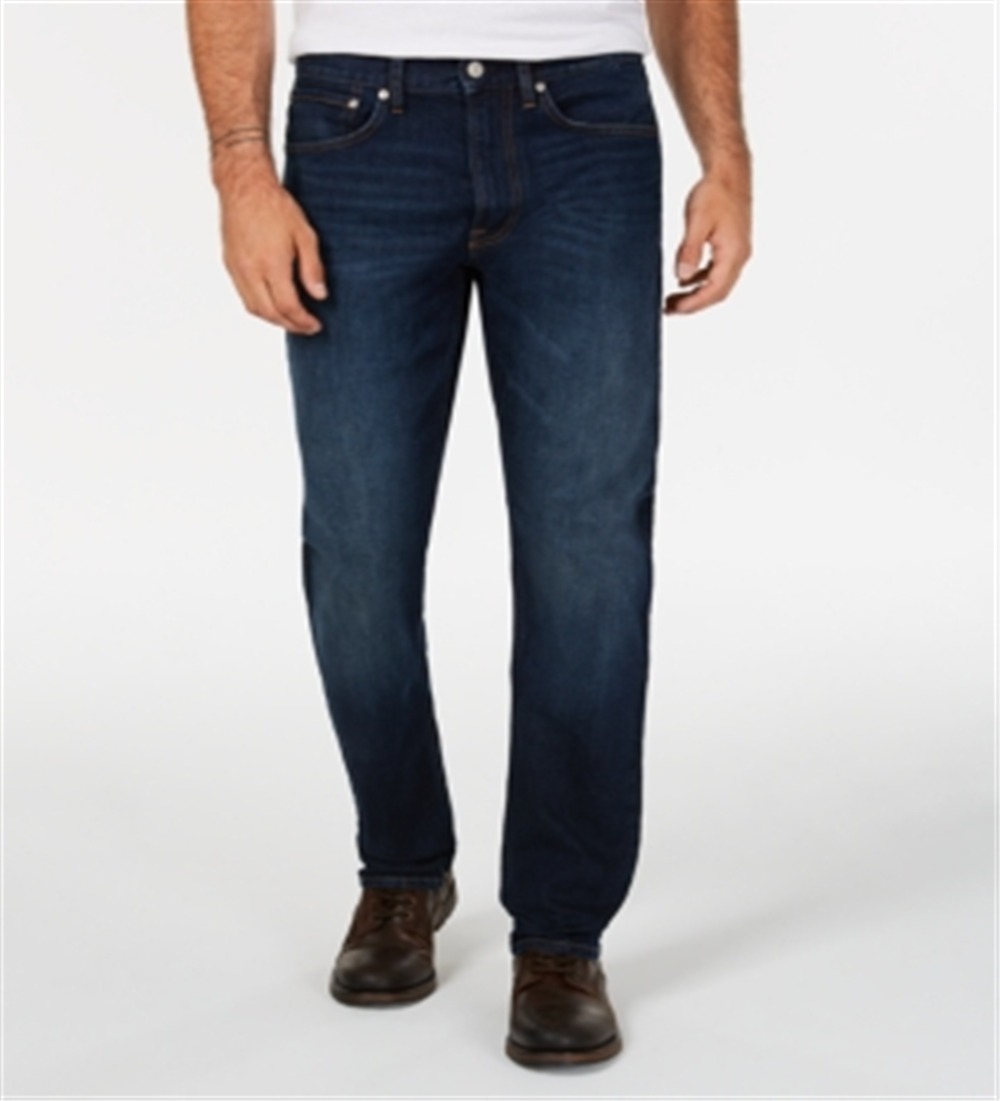 Calça Jeans Calvin Klein Masculina Straight Fit Azul Tamanho 29X30