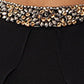 Vestido de coquetel feminino XSCAPE Plus com detalhes em capete, preto, tamanho 20W
