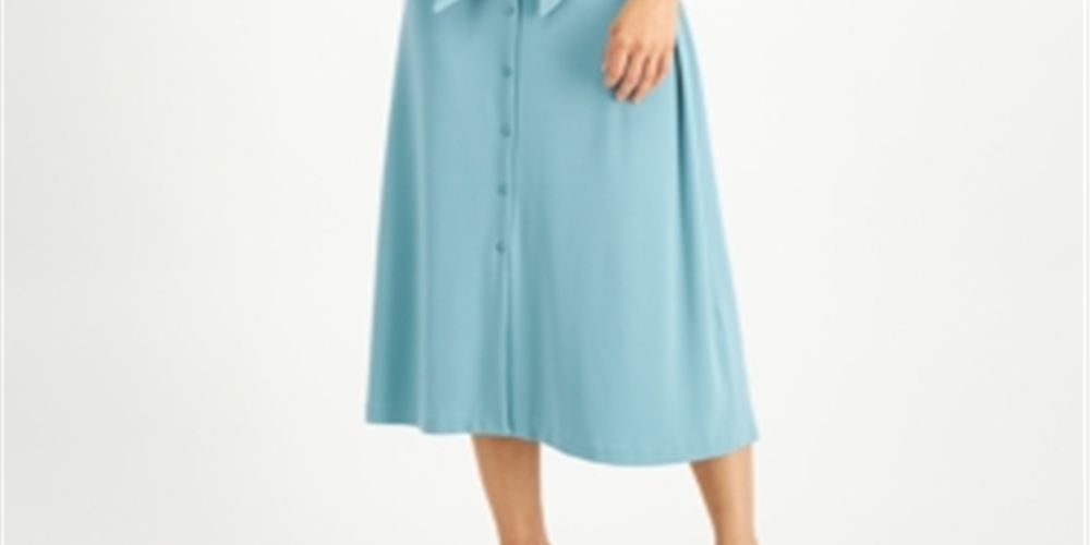 Vestido Alfani Feminino Amarrado na Frente Verde Tamanho XX-Grande
