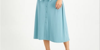 Vestido Alfani Feminino Amarrado na Frente Verde Tamanho XX-Grande