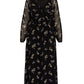 Vestido floral suave feminino City Chic, preto, tamanho 24W