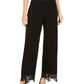 Calça feminina Alfani Wide Leg Preta Tamanho X-G