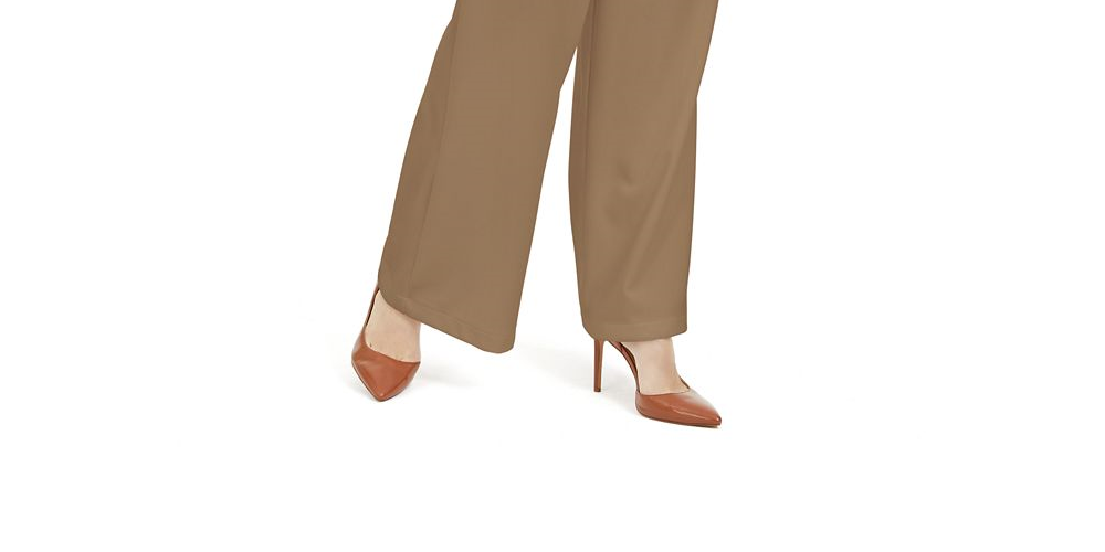 Calça Paperbag Feminina INC International Concepts, tamanho 10, cor gengibre