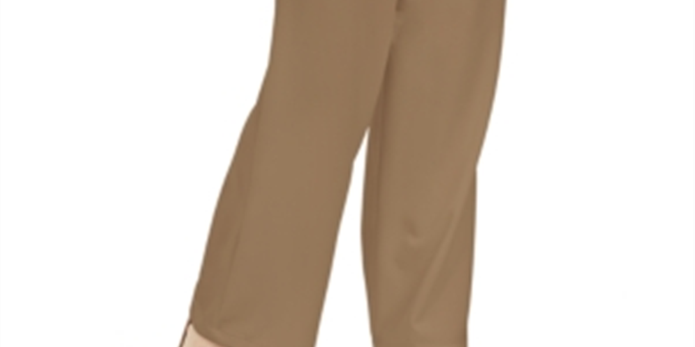 Calça Paperbag Feminina INC International Concepts, tamanho 10, cor gengibre