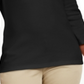 Karen Scott Blusa de algodão com decote em V e ilhós feminina, preta, tamanho P
