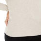 Blusa feminina de gola alta e manga comprida estilo &amp; co, bege, tamanho XXL