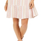 Vestido feminino estampado com manga sino estilo &amp; co rosa tamanho pequeno