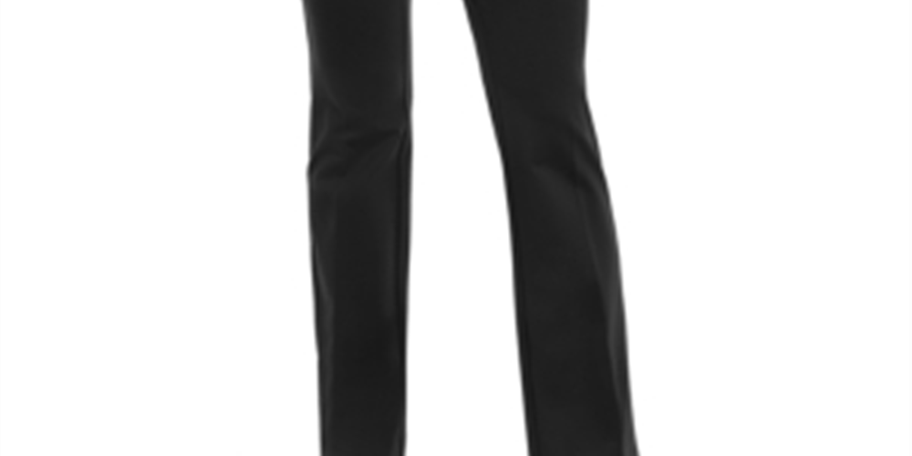 Calças Alfani Femininas Tummy Control com Aba Extensível, Pretas, Tamanho 4