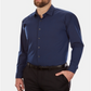 Camisa social masculina Kenneth Cole Big and Tall, lisa, azul, tamanho 3XL