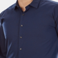 Camisa social masculina Kenneth Cole Big and Tall, lisa, azul, tamanho 3XL