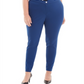 Calça skinny plus size Calvin Klein feminina, azul, tamanho 20W