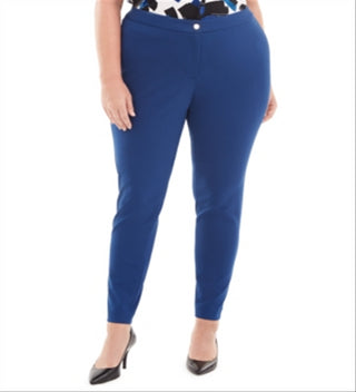 Calça skinny plus size Calvin Klein feminina, azul, tamanho 20W