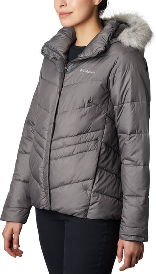 Jaqueta térmica feminina Columbia Peak to Park cinza tamanho XS