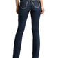 Calça jeans feminina Calley High Rise Slim Boot, azul, tamanho 28, da Silver Jeans Co.