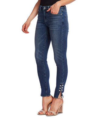 CeCe Embellished Skinny Jeans Blue Size 28