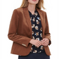 Tommy Hilfiger Veludo cotelê blazer de um botão marrom tamanho 0