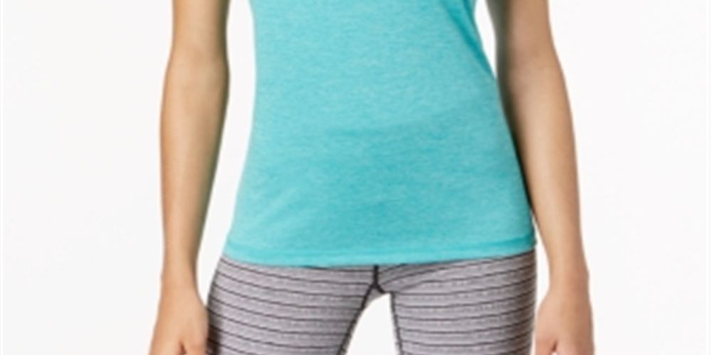 Camiseta Ideology Rapidry Heathered Performance Feminina Azul Tamanho P