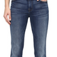 Calça jeans feminina 7 For All Mankind, calça jeans bootcut estilo costeiro, azul, tamanho 28