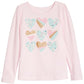 Camiseta infantil com estampa de coração da Epic Threads, rosa, tamanho 6