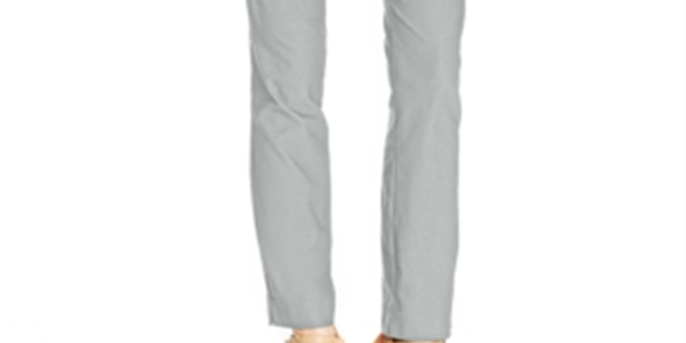 Calça feminina Charter Club Cambridge Tummy Control Slim Leg, cinza, tamanho 12P