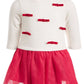 Vestido tutu infantil First Impressions com laço e tule, tamanho vermelho, 18 meses