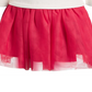 Vestido tutu infantil First Impressions com laço e tule, tamanho vermelho, 18 meses