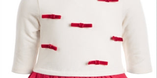 Vestido tutu infantil First Impressions com laço e tule, tamanho vermelho, 18 meses