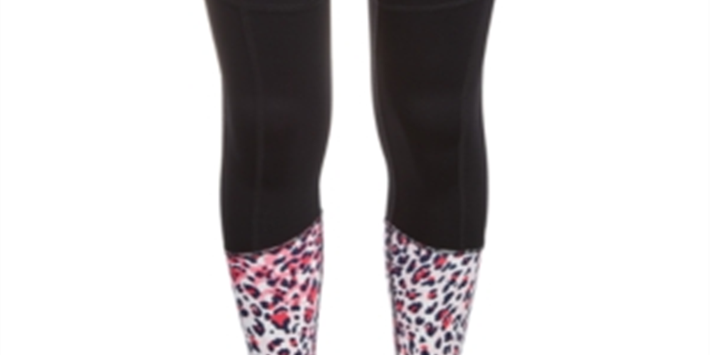 Leggings Ideology Big Girl's Colorblocked Animal Print Pretas Tamanho -P