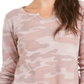 Camiseta térmica feminina de algodão estampado Style &amp; Co, rosa, tamanho PP