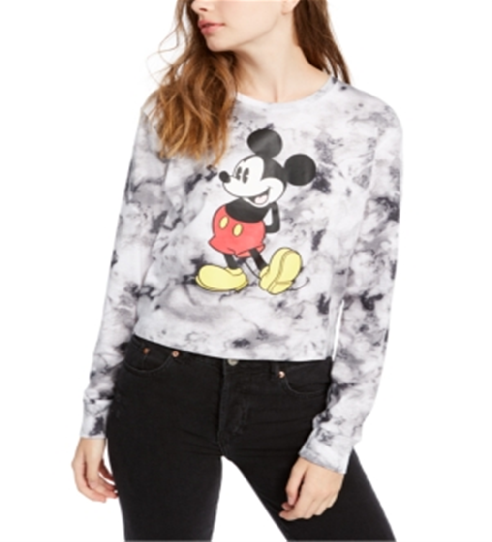 Blusa com estampa gráfica do Mickey Mouse Tie Dye da Disney Junior, vermelha, tamanho P