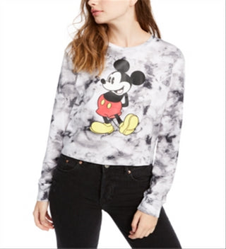 Blusa com estampa gráfica do Mickey Mouse Tie Dye da Disney Junior, vermelha, tamanho P