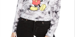 Blusa com estampa gráfica do Mickey Mouse Tie Dye da Disney Junior, vermelha, tamanho P