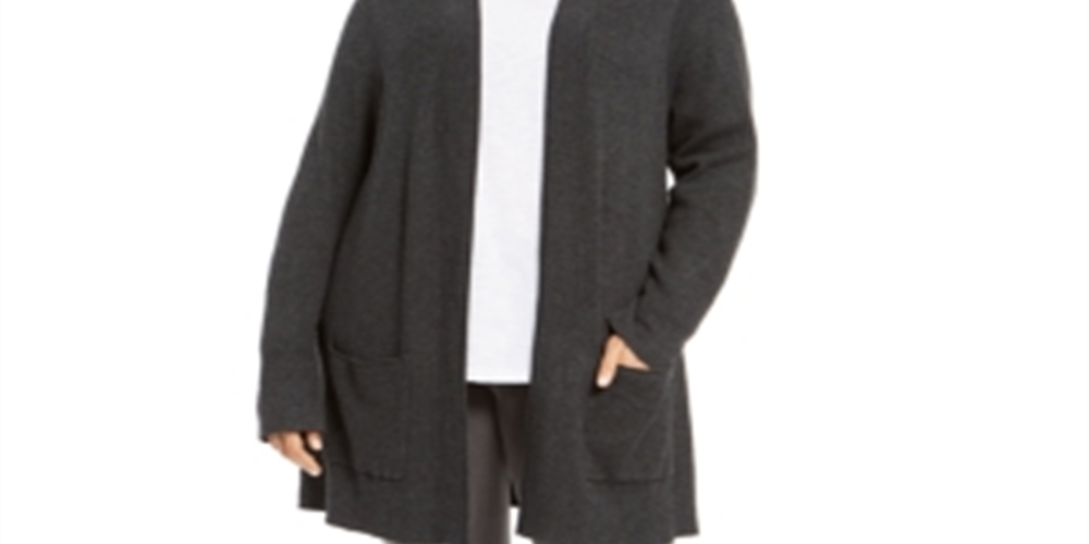 Cardigan térmico feminino Style &amp; Co, cinza, tamanho 2X