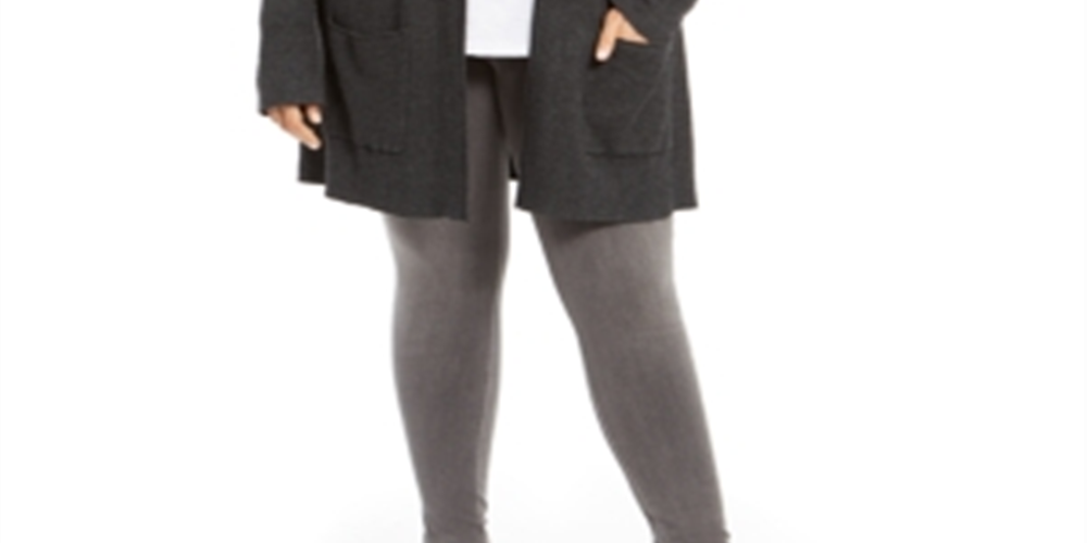 Cardigan térmico feminino Style &amp; Co, cinza, tamanho 2X