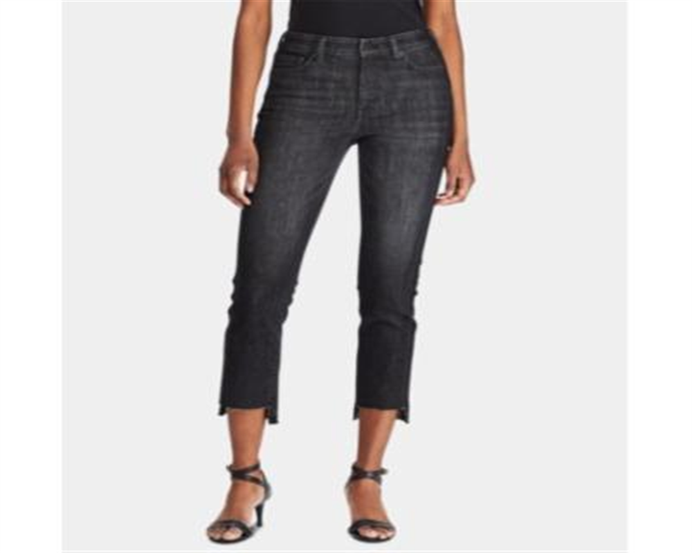 Calça Jeans Ralph Lauren Feminina Reta Preta Tamanho 14 Petite
