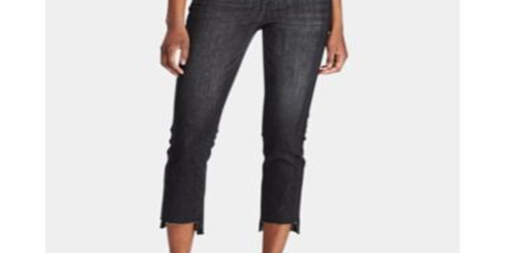 Calça Jeans Ralph Lauren Feminina Reta Preta Tamanho 14 Petite