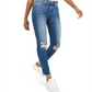 Calça jeans skinny rasgada feminina Flying Monkey, azul, tamanho 31