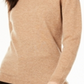 Suéter feminino de cashmere com gola alta, tamanho pequeno, marrom, Charter Club