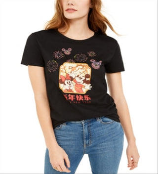 Camiseta Mickey Mouse da Disney Junior preta tamanho P