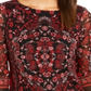 Charter Club Top de malha estampado feminino pequeno vermelho tamanho pequeno GG